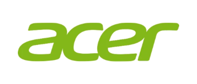 Acer logo with the text "Acer" in green.