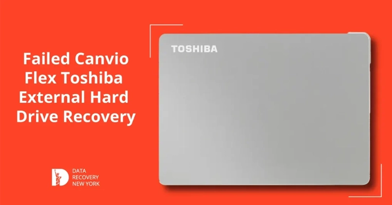 Guide on recovering data from a failed Toshiba Canvio Flex external HDD, including diagnostic steps, recovery options, and troubleshooting tips.