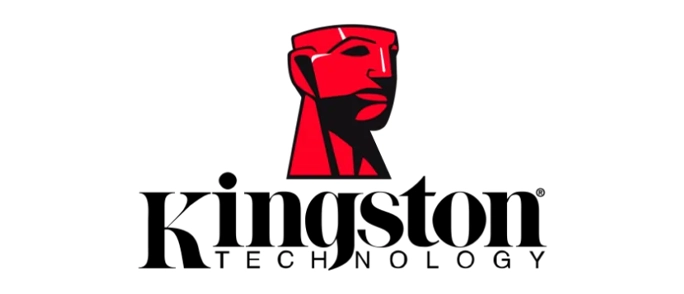 Kingston Technology logo with the text "Kingston" in black and a stylized red and black icon.