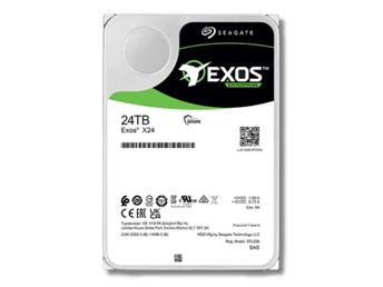 Diagram showing the Seagate Exos X24 data recovery process, including steps like diagnosing the issue, repairing the drive, and extracting data.