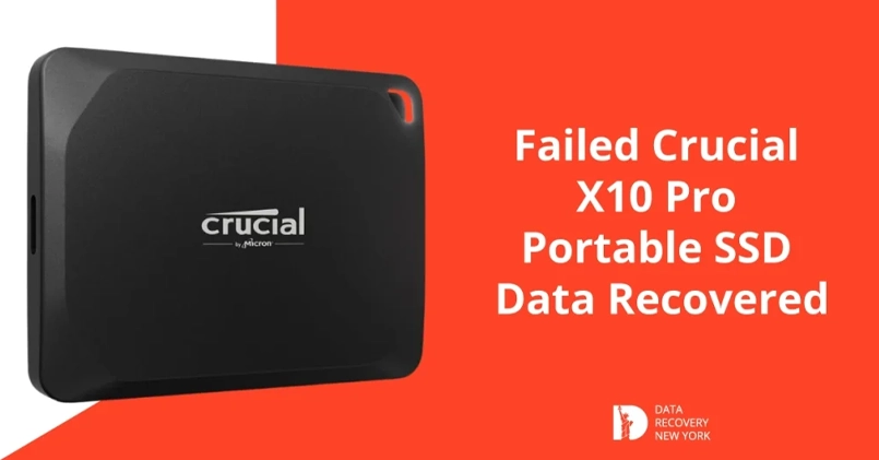 Guide on recovering data from a failed Crucial X10 Pro portable SSD, including diagnostic steps, recovery methods, and professional help.