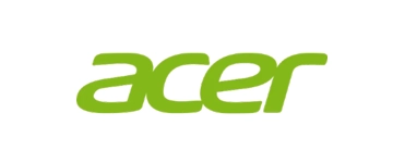 Acer logo with the name 'Acer' in green or black text, often displayed in a modern, sans-serif font