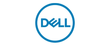 Dell logo with the name 'Dell' in bold, blue text, often with a distinctive tilted 'E'