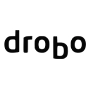 Drobo logo with the name 'Drobo' in bold text, often accompanied by a distinctive, stylized icon or graphic