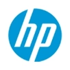 HP logo with the letters 'HP' in white text inside a blue circle or rounded rectangle.