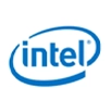 Intel logo with the name 'Intel' in blue text, often displayed with a swoosh or oval design element around it.