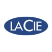 LaCie logo with the name 'LaCie' in lowercase text, often accompanied by a distinctive, modern graphic or icon.