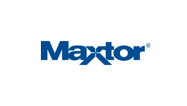 Maxtor logo with the name 'Maxtor' in stylized, bold text, often accompanied by a distinctive graphic element.