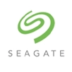 Seagate logo with the name 'Seagate' in bold text, often accompanied by a green and white spiral icon.