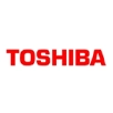 Toshiba logo with the name 'Toshiba' in red text on a white background.